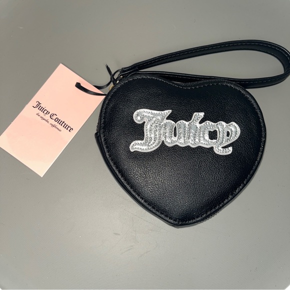 Juicy Couture Black Heart Wristlet NWT - Picture 4 of 4